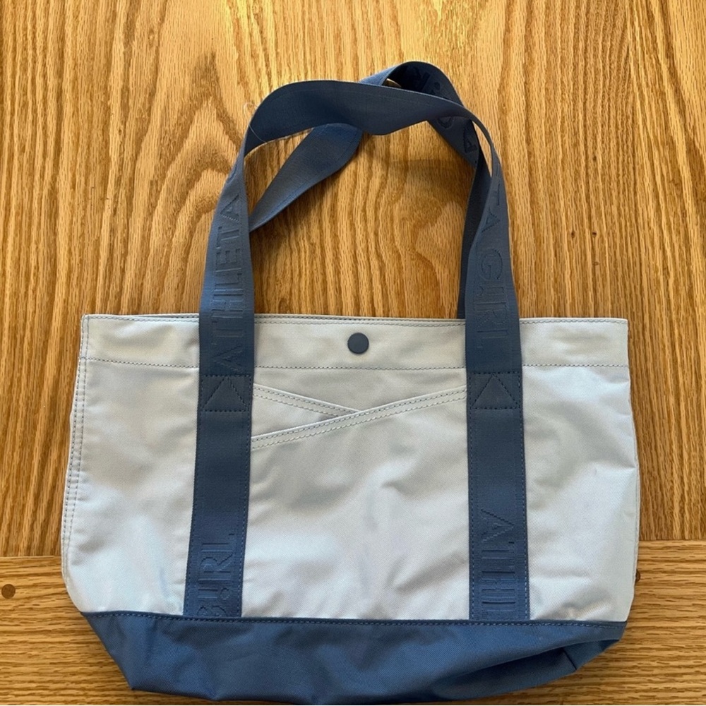 Athleta Blue and Gray Tote Bag